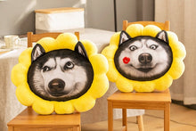 Load image into Gallery viewer, Sunflower Husky Stuffed and Plush Sofa Cushion Pillows-Stuffed Animals-Home Decor, Siberian Husky, Stuffed Animal-14