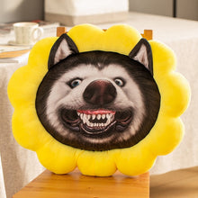 Load image into Gallery viewer, Sunflower Husky Stuffed and Plush Sofa Cushion Pillows-Stuffed Animals-Home Decor, Siberian Husky, Stuffed Animal-60cmx60cm-Grinning-4