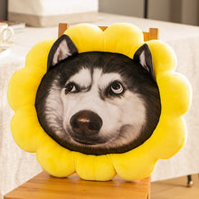 Load image into Gallery viewer, Sunflower Husky Stuffed and Plush Sofa Cushion Pillows-Stuffed Animals-Home Decor, Siberian Husky, Stuffed Animal-60cmx60cm-Goofy-7