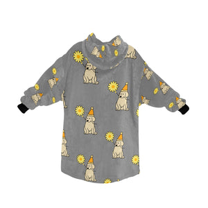 Sunflower Labrador Love Blanket Hoodie for Women-Apparel-Apparel, Blankets-10