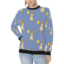 Load image into Gallery viewer, Sunflower Labrador Love Women&#39;s Sweatshirt-Apparel-Apparel, Labrador, Sweatshirt-CornflowerBlue-XS-7