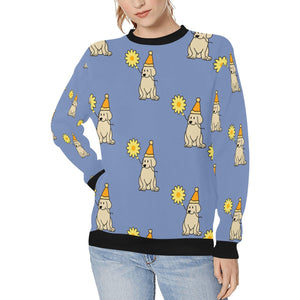 Sunflower Labrador Love Women's Sweatshirt-Apparel-Apparel, Labrador, Sweatshirt-CornflowerBlue-XS-7