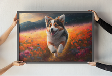 Load image into Gallery viewer, Sunset Serenity Corgi Wall Art Poster-Art-Corgi, Dog Art, Home Decor, Poster-Light Canvas-Tiny - 8x10&quot;-1