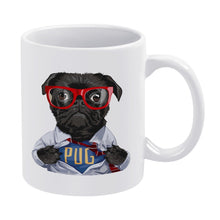 Load image into Gallery viewer, Super Black Pug Love Coffee Mug-Mug-Dog Dad Gifts,Dog Memorial Gifts,Dog Mom Gifts,Mugs,Pug - Black-4