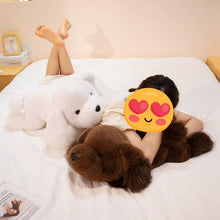 Load image into Gallery viewer, Super Fluffy Chocolate Labrador Plush Toy - Sleepy Floppy-Eared Cutie-13