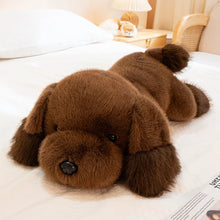 Load image into Gallery viewer, Super Fluffy Chocolate Labrador Plush Toy - Sleepy Floppy-Eared Cutie-2