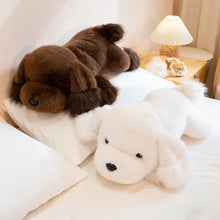 Load image into Gallery viewer, Super Fluffy Chocolate Labrador Plush Toy - Sleepy Floppy-Eared Cutie-4