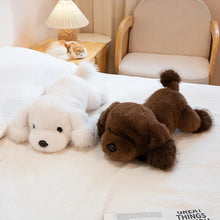 Load image into Gallery viewer, Super Fluffy Chocolate Labrador Plush Toy - Sleepy Floppy-Eared Cutie-5
