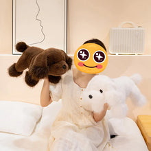 Load image into Gallery viewer, Super Fluffy Chocolate Labrador Plush Toy - Sleepy Floppy-Eared Cutie-9