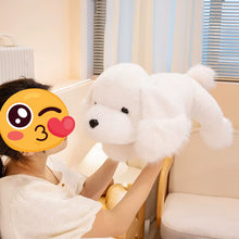 Load image into Gallery viewer, Super Fluffy White Labrador Plush Toy - Sleepy Floppy-Eared Cutie-12