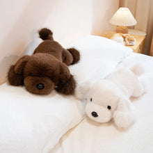 Load image into Gallery viewer, Super Fluffy White Labrador Plush Toy - Sleepy Floppy-Eared Cutie-6