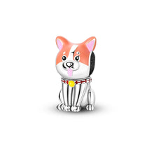 Load image into Gallery viewer, Super Kawaii Red Shiba Inu Sterling Silver Charm – Lucky Gift-2