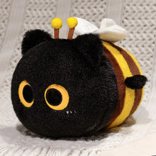 Load image into Gallery viewer, Sweet Honey Bee Black Cat Plush Toy-Stuffed Animals-Black Cat,Cat Memorial Gifts,Stuffed Animal-2