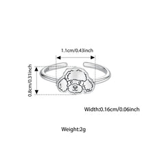 Load image into Gallery viewer, Sweet Little Bichon Frise Open Ring – Adjustable Jewelry-FIR1173-E-1