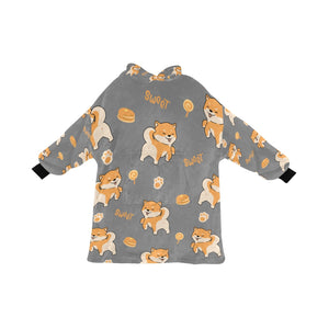 Sweet Sweet Shiba Love Blanket Hoodie for Women - 4 Colors-Apparel-Apparel, Blankets, Shiba Inu-10