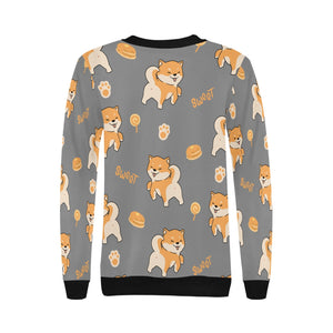 Sweet Sweet Shiba Love Women's Sweatshirt-Apparel-Apparel, Shiba Inu, Sweatshirt-15