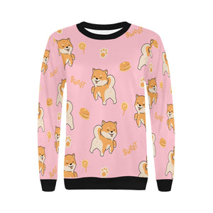 Sweet Sweet Shiba Love Women's Sweatshirt-Apparel-Apparel, Shiba Inu, Sweatshirt-5