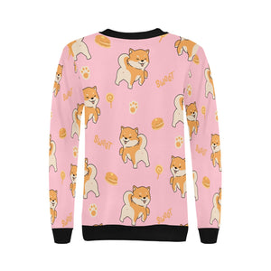 Sweet Sweet Shiba Love Women's Sweatshirt-Apparel-Apparel, Shiba Inu, Sweatshirt-7