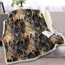 Load image into Gallery viewer, Sweetest Doggo Dreams Warm Blankets - Series 2-Home Decor-Blankets, Dogs, Home Decor-German Shepherd-Large-10