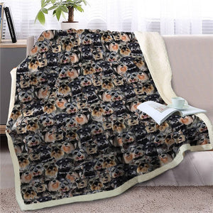 Sweetest Doggo Dreams Warm Blankets - Series 2-Home Decor-Blankets, Dogs, Home Decor-Schnauzer-Large-16