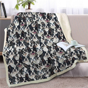 Sweetest Doggo Dreams Warm Blankets - Series 2-Home Decor-Blankets, Dogs, Home Decor-Boston Terrier-Large-3