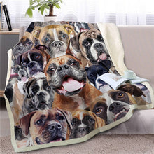 Load image into Gallery viewer, Sweetest Doggo Dreams Warm Blankets - Series 2-Home Decor-Blankets, Dogs, Home Decor-Boxer-Large-4