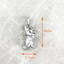 Load image into Gallery viewer, Sweetest Ever Rat Terrier Necklace Charm Silver Pendant-2
