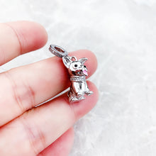 Load image into Gallery viewer, Sweetest Ever Rat Terrier Necklace Charm Silver Pendant-3