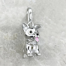 Load image into Gallery viewer, Sweetest Ever Rat Terrier Necklace Charm Silver Pendant-Lobster Clasp-7