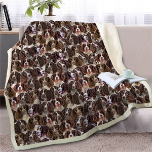 Sweetest Shetland Sheepdog Dreams Warm Blanket - Series 3-Home Decor-Blankets, Dogs, Home Decor, Rough Collie, Shetland Sheepdog-English Springer Spaniel-Large-11