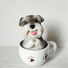 Load image into Gallery viewer, Image of a cutest Teacup Schnauzer ornament made of Resin