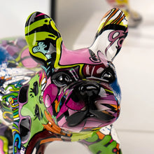 Load image into Gallery viewer, Territorial Marking Grafitti Pop Art French Bulldog Resin Statues-3