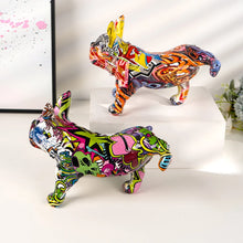 Load image into Gallery viewer, Territorial Marking Grafitti Pop Art French Bulldog Resin Statues-1