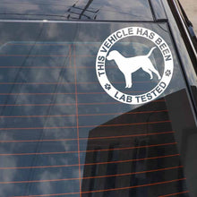 Load image into Gallery viewer, This Vehicle Has Been Lab Tested Car Stickers-Car Accessories-Black Labrador, Car Accessories, Car Sticker, Chocolate Labrador, Dogs, Labrador-2