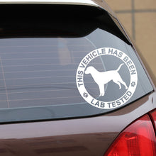 Load image into Gallery viewer, This Vehicle Has Been Lab Tested Car Stickers-Car Accessories-Black Labrador, Car Accessories, Car Sticker, Chocolate Labrador, Dogs, Labrador-7