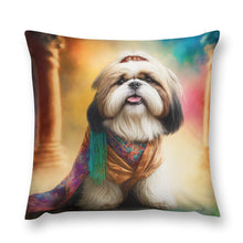 Load image into Gallery viewer, Tibetan Bliss Shih Tzu Plush Pillow Case-Cushion Cover-Dog Dad Gifts, Dog Mom Gifts, Home Decor, Pillows, Shih Tzu-8