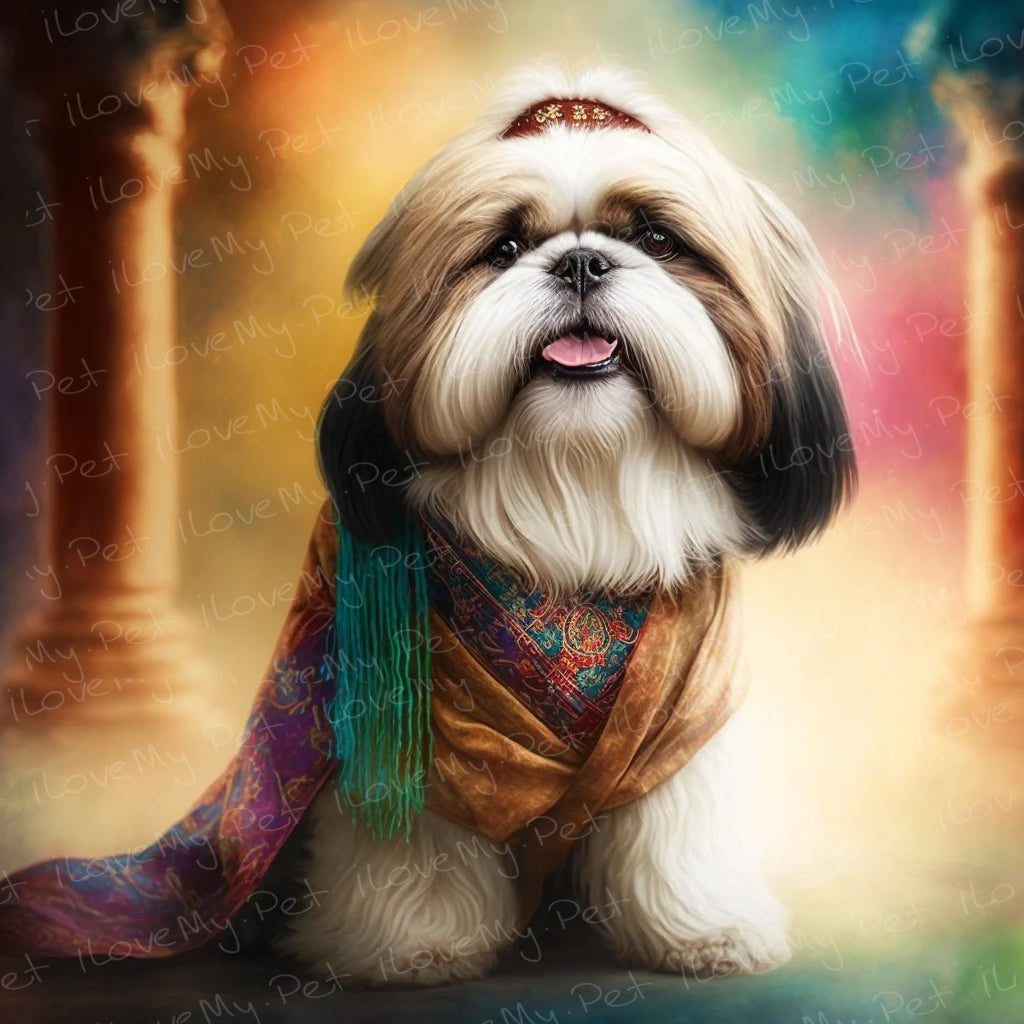 Tibetan Bliss Shih Tzu Wall Art Poster-Art-Dog Art, Home Decor, Poster, Shih Tzu-1