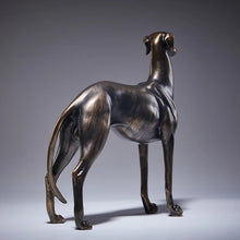 Load image into Gallery viewer, Timeless Black Brindle Greyhound / Whippet Bronze Finish Statue-Home Decor-Dog Dad Gifts, Dog Mom Gifts, Greyhound, Home Decor, Statue, Whippet-One Size-10