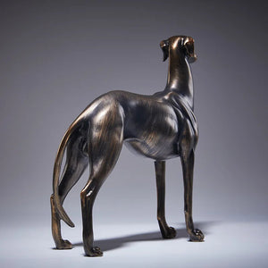 Timeless Black Brindle Greyhound / Whippet Bronze Finish Statue-Home Decor-Dog Dad Gifts, Dog Mom Gifts, Greyhound, Home Decor, Statue, Whippet-One Size-10