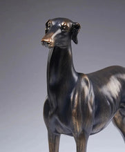 Load image into Gallery viewer, Timeless Black Brindle Greyhound / Whippet Bronze Finish Statue-Home Decor-Dog Dad Gifts, Dog Mom Gifts, Greyhound, Home Decor, Statue, Whippet-One Size-2