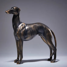 Load image into Gallery viewer, Timeless Black Brindle Greyhound / Whippet Bronze Finish Statue-Home Decor-Dog Dad Gifts, Dog Mom Gifts, Greyhound, Home Decor, Statue, Whippet-One Size-3