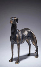 Load image into Gallery viewer, Timeless Black Brindle Greyhound / Whippet Bronze Finish Statue-Home Decor-Dog Dad Gifts, Dog Mom Gifts, Greyhound, Home Decor, Statue, Whippet-One Size-7