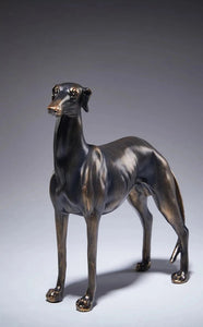 Timeless Black Brindle Greyhound / Whippet Bronze Finish Statue-Home Decor-Dog Dad Gifts, Dog Mom Gifts, Greyhound, Home Decor, Statue, Whippet-One Size-7