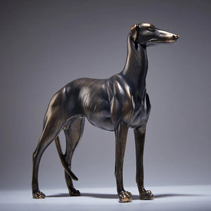 Timeless Black Brindle Greyhound / Whippet Bronze Finish Statue-Home Decor-Dog Dad Gifts, Dog Mom Gifts, Greyhound, Home Decor, Statue, Whippet-One Size-9