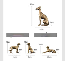 Load image into Gallery viewer, Timeless Brass Greyhound / Whippet Memorial Statues-Home Decor-Dog Dad Gifts, Dog Mom Gifts, Greyhound, Home Decor, Statue, Whippet-11
