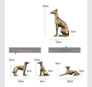 Timeless Brass Greyhound / Whippet Memorial Statues-Home Decor-Dog Dad Gifts, Dog Mom Gifts, Greyhound, Home Decor, Statue, Whippet-11