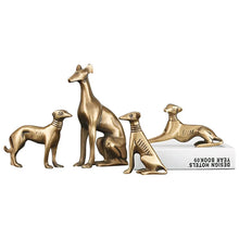 Load image into Gallery viewer, Timeless Brass Greyhound / Whippet Memorial Statues-Home Decor-Dog Dad Gifts, Dog Mom Gifts, Greyhound, Home Decor, Statue, Whippet-12