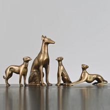 Load image into Gallery viewer, Timeless Brass Greyhound / Whippet Memorial Statues-Home Decor-Dog Dad Gifts, Dog Mom Gifts, Greyhound, Home Decor, Statue, Whippet-14