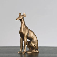 Load image into Gallery viewer, Timeless Brass Greyhound / Whippet Memorial Statues-Home Decor-Dog Dad Gifts, Dog Mom Gifts, Greyhound, Home Decor, Statue, Whippet-Single Large-4