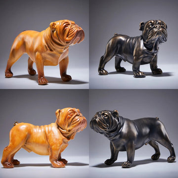 English Bulldog Sculpture Bronze Gift outlet Dog Figure Bronze Amazing Gift Idea Home Garden Decor Signed